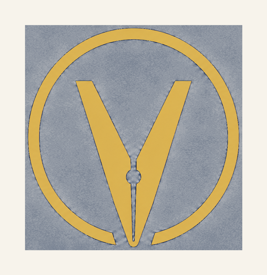 Gold mark on cream